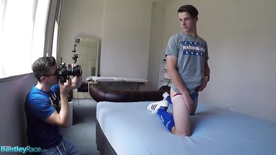 BR Aussie boy Brad Hunter at his first nude shoot