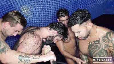 AQUATIC ORGY - Mika AYDEN Viktor ROM Kikegil Cain De La TORRE PART2