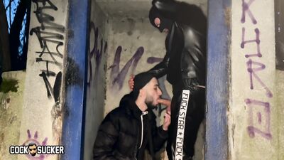 Cocksucker - Massive balls full cum for Cocksucker - Gay Porn