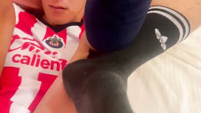 Soccer threesome - gay porn