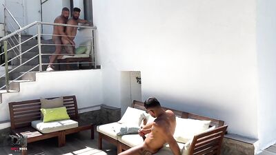 Voyeur in the Villa - gay porn