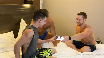 LetsEatCakeXx - Truth or Dare with Kaden Hylls, Tyler Hylls & John Bronco - gay porn