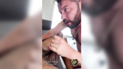 fucking the dandys ass until he fills his ass with cum - gay porn