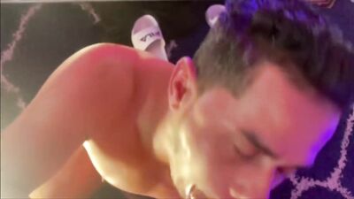 Random hung guy face fucks Cesar Xes