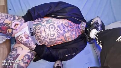 RawFuckClub - Dirty Pleasure Sneax Domination - Inkedbrln Licks Lucio Davolis Sneakers - free gay porn video