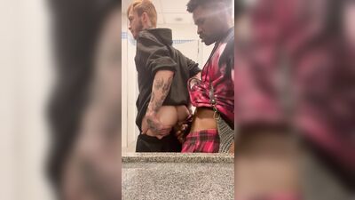 RawFuckClub - Teasing my friend until he fucks me on the public bathroom H - free gay porn video