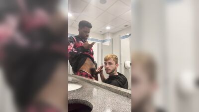 RawFuckClub - Teasing my friend until he fucks me on the public bathroom H - free gay porn video