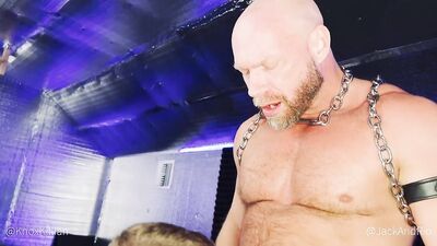 RawFuckClub - Two Headed Dildo Sling Fuck - free gay porn video