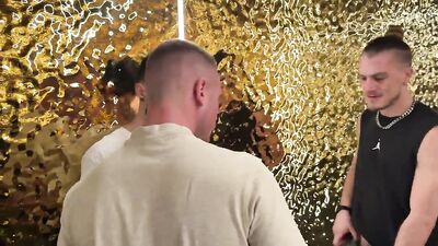 RawFuckClub - Threesome with Double Penetration at Night Club in Barcelona - free gay porn