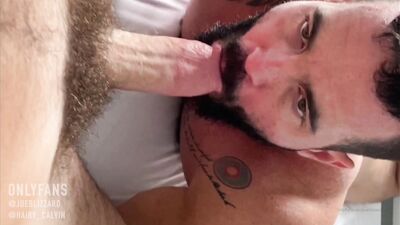 OnlyFans - @joeblizzard - Joe Fucked by Hairy Calvin - free gay porn
