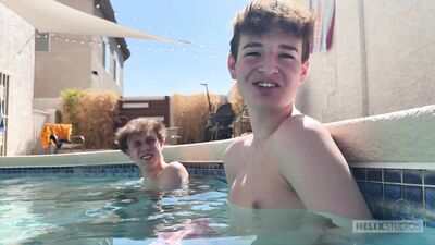 Austin Walker Braxon Carter - Poolside Petting - free gay porn