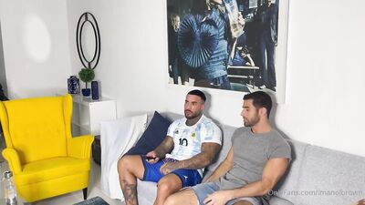 OnlyFans - Imanol Brown and Pablo Hernandez Fucks Joey Diamond - free gay porn