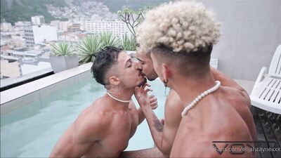 OnlyFans - Rain Down On Me - Elijah Zayne and Alex Rosso Fuck Markin Wo - free gay porn