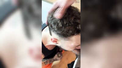 Getting on my knees as soon as TopMonsterCock walk over Igor Luc - free gay porn