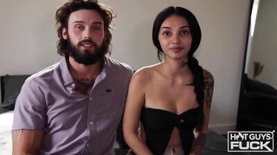 Eric Trooper is Chiseled Drops a Creamy Load on Leslie Monroes Stomach in His Debut - free gay porn