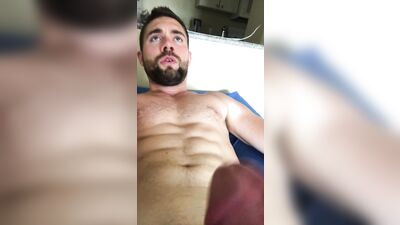 OnlyFans - Griffin Barrows & Gio - Gio gets tied down edged and milked - free gay porn