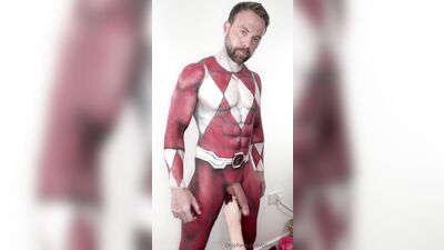 OnlyFans - PicAsssHoMrBritainX is Red Power Ranger - free gay porn