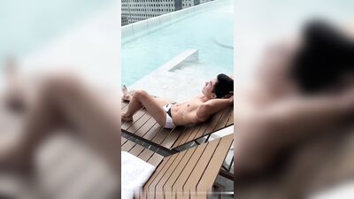 OnlyFans - Ray Viet Samuel - Poolside Encounter - free gay porn