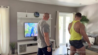 OnlyFans - Sean Costin and Mike Russo fuck outdoors - free gay porn