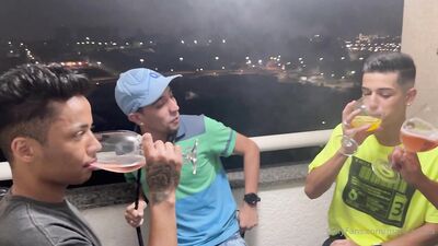 OnlyFans - Mateus Souza in a 4some - free gay porn