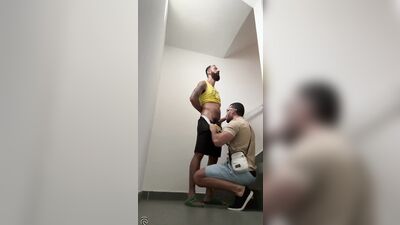RawFuckClub - Fucking on the Emergency Stairs - free gay porn