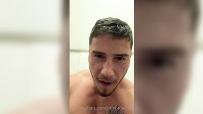 OnlyFans - John Bronco - 2021-03-15 got a little horny on my airplane ride and had to touch myse