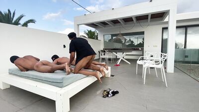 OnlyFans - xleox (Leo Stuke) - 2020-08-30 - Officer @hunksep caught me & @suprememojib trying to steal his dildo collection - free gay porn