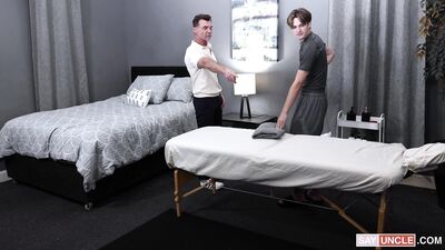Archer Black  Dick Dawson - Massage School You Can Practice On Your Stepdaddys Cock - free gay porn