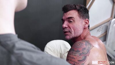 Archer Black  Dick Dawson - Massage School You Can Practice On Your Stepdaddys Cock - free gay porn