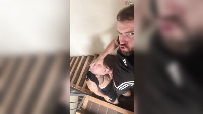 RawFuckClub - Sex On The Stairs - free gay porn