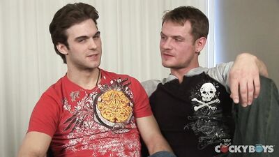 Gabriel and Trent DP Andrew - free gay porn