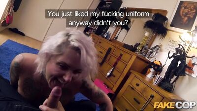 Fake Cop Uniformed policeman fuck cock lovers