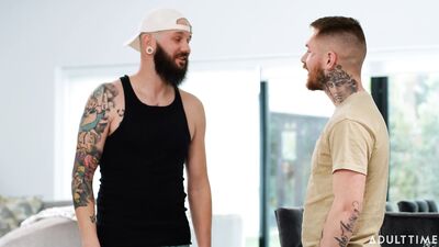 AdultTime - Jerk Buddies - It's Not Weird Unless We Make It Weird, Right - Zak Bishop & Johnny Hill - free gay porn