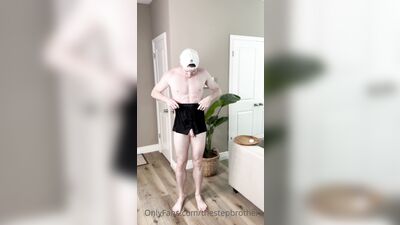 TheStepBrothers - Big bro tries on different underwear - 4 min - free gay porn