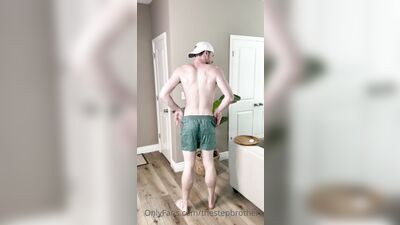 TheStepBrothers - Big bro tries on different underwear - 4 min - free gay porn