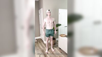 TheStepBrothers - Big bro tries on different underwear - 4 min - free gay porn