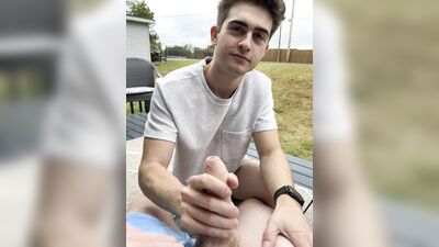 TheStepBrothers - Lil bro blows Big bro for a bit - 36 secs - free gay porn