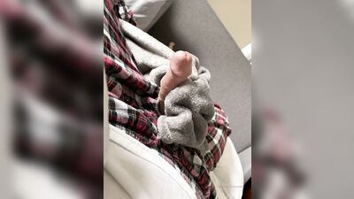 TheStepBrothers - Bg bro rubs Lil bros cock with a plush blanket - 1 min - free gay porn
