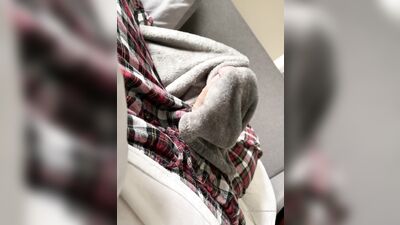 TheStepBrothers - Bg bro rubs Lil bros cock with a plush blanket - 1 min - free gay porn