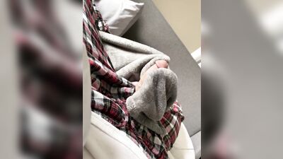 TheStepBrothers - Bg bro rubs Lil bros cock with a plush blanket - 1 min - free gay porn
