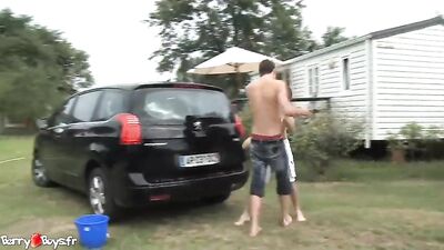 BerryBoys - Carwash cum for John Despe - free gay porn