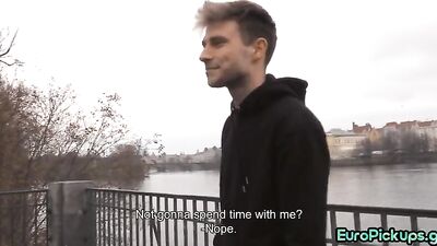 euro skinny twink picked up 4 pov hj till cumshot ending