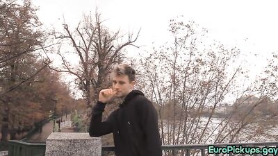 euro skinny twink picked up 4 pov hj till cumshot ending