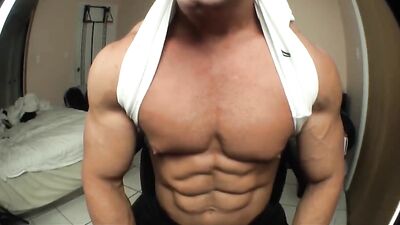 XTube - Alain Lamas - Horny BodyBuilder Jacks n Bust - free gay porn