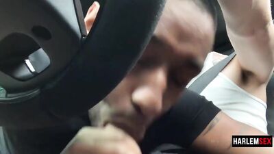 Cocksucker in the car - free gay porn