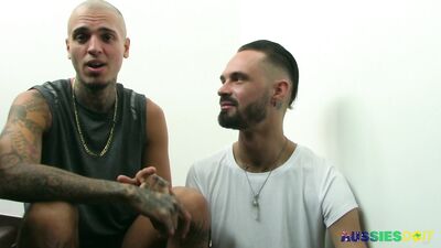 AussiesDoIt - Tatted Dick Lickers Dean and Leo - free gay porn