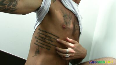 AussiesDoIt - Tatted Dick Lickers Dean and Leo - free gay porn