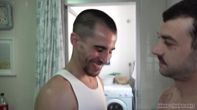 Huge Cocked Athletic Jock Pumps Cum All Over Kitchen Only Known Each Other 12hr - free gay porn