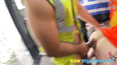 RawRoadNation - 3 Hung Tradies Get Filthy In Manchester - free gay porn