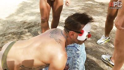 RawFuckClub - The Curious Clown Viktor Rom, Jens Rom, Pablo Y Sebas & Leo Bulgari - Part 2 - free gay porn